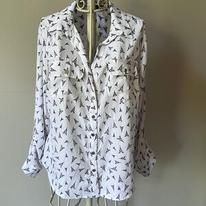 Adrienne Vittadini Eiffel Tower long sleeve shirt